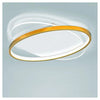 Plafoniera Led 28 Watt Rotonda Oro Moderno Lampadario Soffitto Luce Fredda 71026