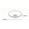 Plafoniera Led 28w Bianco Cerchio Effetto Cristallo Luce Calda Naturale Fredda 31746