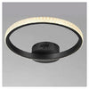 Plafoniera Led 28w Nero Cerchio Effetto Cristallo Luce Calda Naturale Fredda 31753