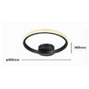Plafoniera Led 28w Nero Cerchio Effetto Cristallo Luce Calda Naturale Fredda 31753