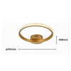 Plafoniera Led 28w Oro Cerchio Effetto Cristallo Luce Calda Naturale Fredda 31760
