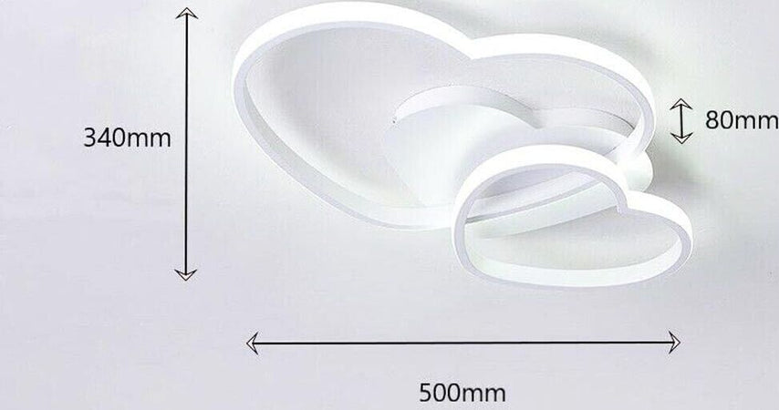 Plafoniera-Led-3-Cuori-Lampadario-31-Watt-Luce-Calda-3000k-Stile-Moderno-Universo