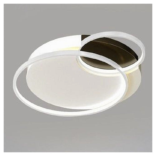 Plafoniera Led 30 W 3 Cerchi Bianco Nero Lampadario A Soffitto Luce Fredda 70807