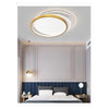 Plafoniera Led 30 W Cerchio Oro Lampadario Da Soffitto Tondo Luce Naturale 70715