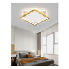 Plafoniera Led 30 W Quadrata Oro Moderno Lampadario Soffitto Luce Naturale 71033