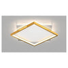 Plafoniera Led 30 W Quadrata Oro Moderno Lampadario Soffitto Luce Naturale 71033