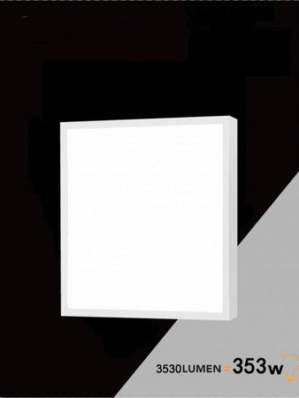 Plafoniera-Led-30-Watt-3-Luci-Luce-Bianca-Calda-Naturale-Pannello-+-Cornice-Universo