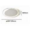 Plafoniera Led 30watt Cerchio Bianco Lampadario Soffitto Tondo Luce Fredda 70685