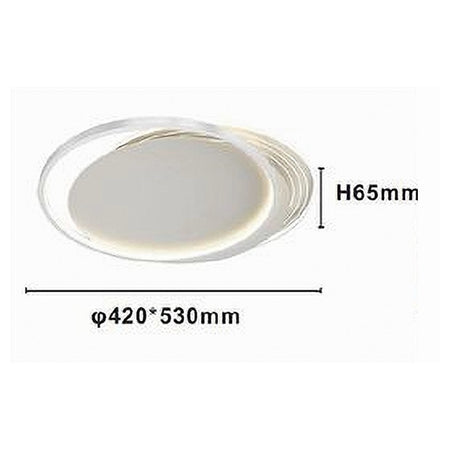 Plafoniera Led 30watt Cerchio Bianco Lampadario Soffitto Tondo Luce Fredda 70685