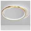 Plafoniera Led 30watt Cerchio Oro Lampadario Da Soffitto Tondo Luce Fredda 70722