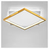 Plafoniera Led 30watt Quadrata Oro Moderno Lampadario Soffitto Luce Fredda 71040
