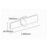 Plafoniera Led 32 W Rettangolare Bianco Design Moderno Lampadario Soffitto 50217