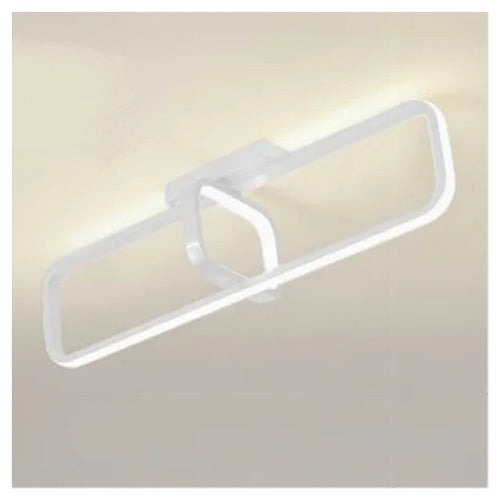 Plafoniera Led 32 W Rettangolare Bianco Design Moderno Lampadario Soffitto 50217