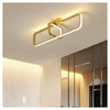 Plafoniera Led 32 W Rettangolare Oro Design Moderno Lampadario A Soffitto 50224