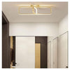 Plafoniera Led 32 W Rettangolare Oro Design Moderno Lampadario A Soffitto 50224