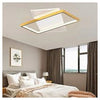 Plafoniera Led 32 Watt Rettangolare Oro Lampadario Da Soffitto Luce Fredda 71064