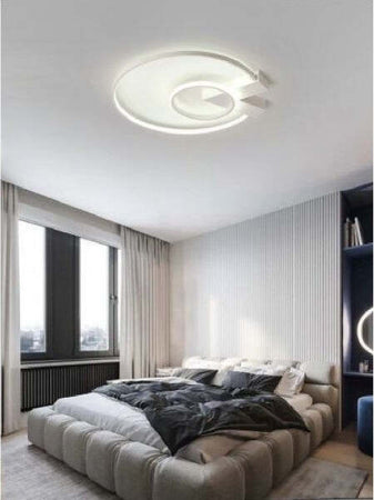 Plafoniera Led 32w Lampadario Soffitto Design Cerchi Moderno Tondo Bianco Pn-04b Illuminazione/Illuminazione per interni/Lampadari lampade a sospensione e plafoniere/Plafoniere Trade Shop italia - Napoli, Commerciovirtuoso.it