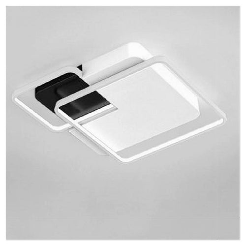 Plafoniera Led 35 W 3 Quadrati Bianco Nero Lampadario Soffitto Luce Fredda 70821