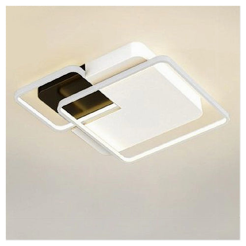 Plafoniera Led 35w 3 Quadrati Bianco Nero Lampadario Soffitto Luce Naturale 70814
