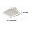 Plafoniera Led 35w Quadrata Bianco Lampadario Soffitto Moderno Luce Fredda 70708