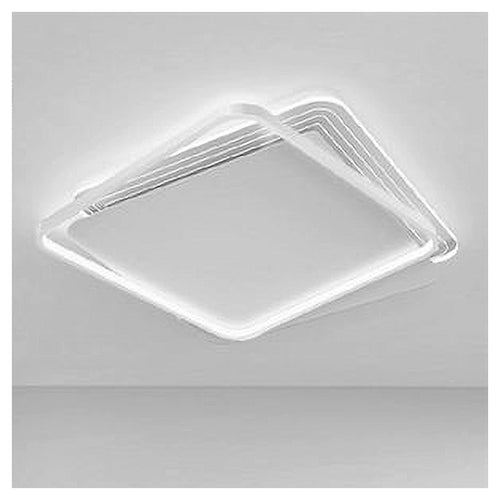 Plafoniera Led 35w Quadrata Bianco Lampadario Soffitto Moderno Luce Fredda 70708