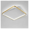 Plafoniera Led 35w Quadrata Oro Lampadario Da Soffitto Moderno Luce Fredda 70746