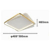 Plafoniera Led 35w Quadrata Oro Lampadario Da Soffitto Moderno Luce Fredda 70746