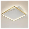 Plafoniera Led 35w Quadrata Oro Lampadario Da Soffitto Moderno Luce Naturale 70739