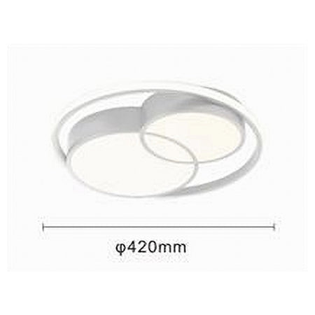 Plafoniera Led 36 W Cerchio Bianco Moderno Da Soffitto Tonda Luce Naturale 71431