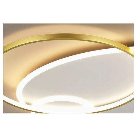 Plafoniera Led 42 W Cerchio Oro Bianco Moderno Soffitto Tonda Luce Fredda 71561