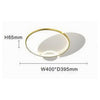 Plafoniera Led 42 W Cerchio Oro Bianco Moderno Soffitto Tonda Luce Fredda 71561