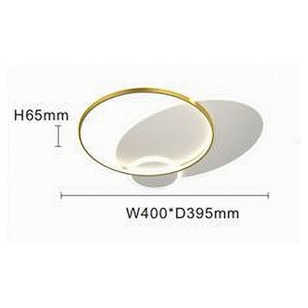 Plafoniera Led 42 W Cerchio Oro Bianco Moderno Soffitto Tonda Luce Fredda 71561