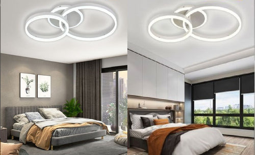 Plafoniera Led 42w Soffitto Lampadario C35 Bianco Moderno Cerchi Luce 4000k 6500k Casa, arredamento e bricolage > Illuminazione da interno > Lampadari Trade Shop italia - Napoli, Commerciovirtuoso.it