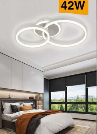 Plafoniera Led 42w Soffitto Lampadario C35 Bianco Moderno Cerchi Luce 4000k 6500k Casa, arredamento e bricolage > Illuminazione da interno > Lampadari Trade Shop italia - Napoli, Commerciovirtuoso.it