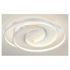 Plafoniera Led 45w Cerchio Spirale Vortice Bianco Lampadario Soffitto Luce 4000k 70593