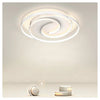 Plafoniera Led 45w Cerchio Spirale Vortice Bianco Lampadario Soffitto Luce 4000k 70593