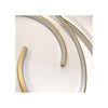 Plafoniera Led 45w Cerchio Spirale Vortice Oro Lampadario Soffitto Luce 4000k 70630