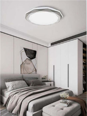 Plafoniera-Led-46w-Dimmerabile-Con-Superfice-Sfaccettata-Luce-6500k-4000k