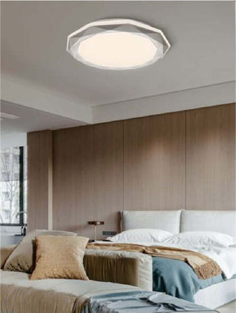 Plafoniera Led 46w Dimmerabile Con Superfice Sfaccettata Luce 6500k 4000k Illuminazione/Illuminazione per interni/Lampadari lampade a sospensione e plafoniere/Plafoniere Trade Shop italia - Napoli, Commerciovirtuoso.it