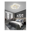 Plafoniera Led 46watt Quadrato Oro Moderno Lampadario Soffitto Luce Bianco 71486