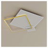 Plafoniera Led 46watt Quadrato Oro Moderno Lampadario Soffitto Luce Bianco 71486