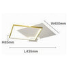 Plafoniera Led 46watt Quadrato Oro Moderno Lampadario Soffitto Luce Bianco 71486