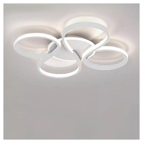 Plafoniera Led 48 W Ondulato Bianco Lampadario Onde Moderno Luce Naturale 70913