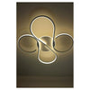 Plafoniera Led 48 W Ondulato Bianco Lampadario Onde Moderno Luce Naturale 70913
