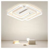 Plafoniera Led 48w Quadrata Spirale Vortice Bianco Lampadario Soffitto Luce 4000k 70616