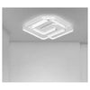 Plafoniera Led 48w Quadrata Spirale Vortice Bianco Lampadario Soffitto Luce 6500k 70623