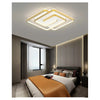 Plafoniera Led 48w Quadrata Spirale Vortice Oro Lampadario Soffitto Luce 6500k 70661