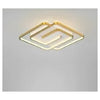 Plafoniera Led 48w Quadrata Spirale Vortice Oro Lampadario Soffitto Luce 6500k 70661