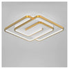 Plafoniera Led 48w Quadrata Spirale Vortice Oro Lampadario Soffitto Luce 6500k 70661