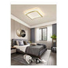 Plafoniera Led 48w Quadrato Bianco Oro Design Moderno Soffitto Luce Fredda 71523